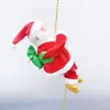 豪華な人形登山サンタクロースエレクトリックおもちゃクリスマスの置物自動上下にロープ屋内ショップクリスマスギフト吊り下げ221109