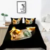 Set di biancheria da letto Set moderno 3D Copripiumino stampato con motivo dollaro Copripiumino vivido 23 pezzi Modello di matematica dei soldi Divertente letto morbido 221109