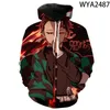 Männer Hoodies Mode Kimetsu Keine Yaiba Männer Frauen Kinder Sweatshirts 3D Gedruckt Pullover Mit Kapuze Junge Mädchen Streetwear Casual Tops