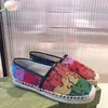 espadrillas di design di lusso scarpe casual da donna piattaforma primavera estate con mocassino fibbia lettera ragazze suola malata in vera pelle EUR34-42 16