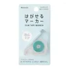 Kanmido – étiquettes autocollantes fluorescentes pelables, marqueur de Type bande, couleur transparente, noyau remplaçable, nouvel arrivage japonais