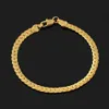 Unisex Men039s Punk Gold Bracelet Chain Wristband Bangle Hip Hop Jewelry Hand Charm Accessories for Men299t9008984