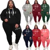 SURVÊTEMENT grande taille 3xl 4xl 5xl femmes survêtements grande mode décontracté sport costume deux pièces pantalon pull costume