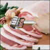 Utensili per pollame per carne Inteneritore per carne in acciaio inossidabile Bistecca di carne sfusa Martello Maiale Knocksided Ristorante Cucina Utensili da cucina Drop Delive Dhcy1