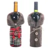 2023 عيد الميلاد أكياس النبيذ غلاف زجاجة الغبار غلاف ملابس التغليف كيس الشمبانيا أكياس عيد الميلاد الجدول زخرفة سنة جديدة
