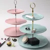 Bakeware Tools 3 Tier Cake Fruit Plate Stand Handtag Montering Verktyg Hårdvara Rod Dekoration Tillbehör