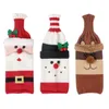 2023 Christmas Knit Wine Bottles Capas