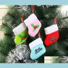 Decorações de Natal de Natal não tecido de Natal, Pequeno Holly Tree Decoration Year Merry Home Staque Drop Delivery Garden Fes DHCLH