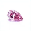 Losse edelstenen fabriek groothandelsprijs 1 karaat moissaniet diamant losse edelstenen roze kleur peer vorm voor sieraden maken h220423 dhrtd