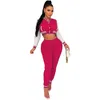 2022 Designer Tracksuits Fashion Thread Multicolor honkbalpak Panel varsity jas sweatsuit dames joggingpakken