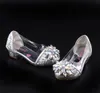 Sneakers Fashion Princess Crystal Bright Diamond Leather Girl Single Performance High Heels Shoes 221109