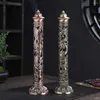 Fragrance Lamps Incense Censer Antique Vertical Buddha Home Decoration Hollow Carving Spice Burner For Office/Home Decor