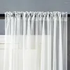 Curtain XTMYI Modern White Tulle For Living Room Bedroom Solid Sheer Voile Kitchen Window Treatment Decorative