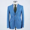 Abiti da uomo Design Uomo Due bottoni Risvolto con risvolto Smoking primaverili Smart Casual Groomsmen da matrimonio Party Prom Business Show Wear Jacket