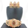 Necklace Earrings Set Moroccan Women Wedding Jewelry Abaya Waist Chain Gown Belt Bridal Hair Muslim National Bijoux