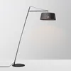 Lâmpadas de piso Tripé Lamp Loft Vintage Crystal Standing Light Modern Arc