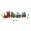 Decorazioni natalizie Merry Wooden Train Ornaments Decor per la festa in casa Mini giocattolo Regalo di Babbo Natale Natal Navidad Noel