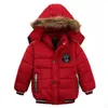 Çocuklar için Down Dış Ceket Kış Kış Kapşonlu Sıcak Rüzgar Dereciği Sıradan Bebek Erkek Bebek Kadın Kalın Katlar Çocuk Giyim Kürk Yaka Parka 221110