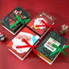 Confezione regalo di caramelle per la vigilia di Natale Confezione regalo di carta con design di fata di Babbo Natale Scatole di attività per bomboniere Scatole per regali rosso verde BH7910 TQQ