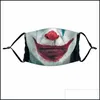 Designer maskers Halloween gezichtsmaskers clown skl stofdichte ademende verstelbare oorlussen wasbare mond drop levering huizen tuin hou dhfst