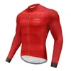 Vestes de course Maillot de cyclisme pour hommes à manches longues léger respirant séchage rapide hommes printemps/automne vêtements de vélo tenue amoureux