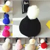 Hats 2022 Pom Children Winter Hat For Girls Boys Kids Born Knitted Cap Crochet Solid Beanies 0-36 Month Baby Fur Ball