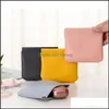 Storage Bags Mini Small Wallet Coin Bag Soft Leather Key Earbuds Storage Bags Credit Card Holder Case For Boys Girls Drop Delivery H Dh95Y