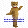 Light Tan Fur Mascot Costume Leopard Pantera Pard Cougar Cheetah Panthera Pardus Dorosły Marketing Promocje Nowe ZX556