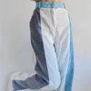 Women's Pants Capris Rockmore Corduroy Woman Baggy High Waist Contrast Patchwork Trousers Y2K Streetwear Casual Straight Sweatpants 221110