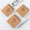 1PCS Mini Spiral Pocket Book Weather Rain Moon Thunder Notebook diário Agenda Diário Diário Escritório de Office F182