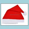 Kerstdecoraties RODE SANTA CAUS HAT Kerstmis Cospaly hoeden ADT's Kinder kostuum Xmas feestdecoratie drop levering home tuin f dhptl