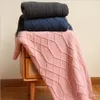 Blanket High Quality Comfortable Plush Wool Nordic Knit Plaid Super Soft Bohemia Home Sofa Decor With Tassel 221109