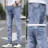 M￤ns jeans 2022 v￥r sommarens h￶sten herrstr￤cka rakt fit denim byxor m￤rke stil byxor mens slitage