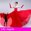 Desgaste do palco 2022 Feminino adulto Flamenco Dance Skirt Abrindo Big Swing Swing Festival Festival Performance Vestido DL6120