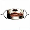 Designer maskers Halloween gezichtsmaskers clown skl stofdichte ademende verstelbare oorlussen wasbare mond drop levering huizen tuin hou dhfst