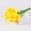 Mini Artificial Pu Calla Lily Fake Flower Flower Home Decoration Photography adereços