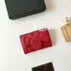 Caviar Mini-Geldbörsen, Geldbörsen für Damen und Herren, klassisch, luxuriös, kurzer Kartenhalter, echtes Leder, Designer-Tasche292S