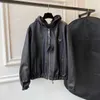 jacket PU leather designer sportswear hoodies can be worn on both sides Winter windbreaker jacket Warm zipper sweatshirt coat