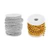 Flores decorativas Lber 8mm 10m/roll árvore de Natal Garland Artificial Platificial Pearl Spool Diy Creta