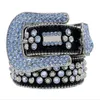 Haute qualité BB Simon ceinture de luxe diamant incrusté ceinture pour hommes et femmes designer élégant style hip hop décontracté avec boîte p264P