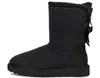 Winter Snow Boots Black Gray Brown Fashion Classic Ankle Girls Short Boots Shoes
