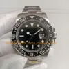 8 Erkek için Renk Saatleri 40mm Safir Cam Siyah Dial Seramik Çerçeve Cal.2836 Hareket Otomatik 904L Çelik Bilezik V12 Mekanik Bilek Saatleri Saatler