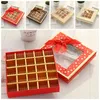 Gift Wrap 25 Grids Candy Box Romantic Valentine'S Day Chocolate Display Wedding Party Packaging With Windows