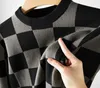 Maglione Pullover da uomo autunno nuova moda Casual sciolto spesso O-collo lana lavorata a maglia Oversize Harajuku Streetwear maglieria M-7XL