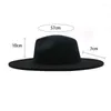 Bérets 6 pc feutre Fedora chapeaux hommes femmes chapeau Fedoras en vrac femme homme Jazz Panama casquette femme homme casquettes accessoires en gros