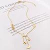 Hangende kettingen 316L roestvrij staal 2022 Mode luxe sieraden shell sterren maan tassel charmes ketting choker amp; Hangers voor vrouwen