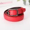 Belts Lady's Belt Simple Joker Fashion Dekorativ Casual Korean Pu Leather Pin Buckle Jeans