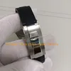 В коробке мужские автоматические часы мужские 40 мм черный циферблат керамическая рамка резиновый браслет механические часы спортивные мужские механические наручные часы