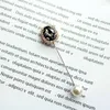 Brooches Retro For Women Pin Shawls Shirt Collar Scarves Accessories Long Corsage Needle Brooch Imitation Pearl