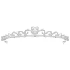 Classic Bridal Crown Love Heart Decoration Wedding Crowns Jewelry Bridal Headpiece Gift Hair Accessories Birthday Cake Topper